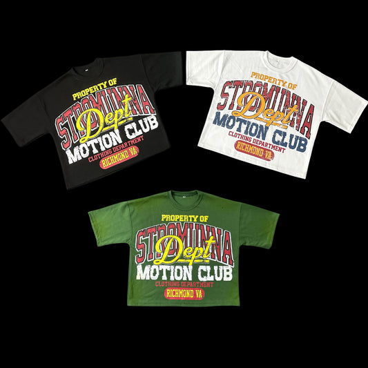 Oversized Motion club tees