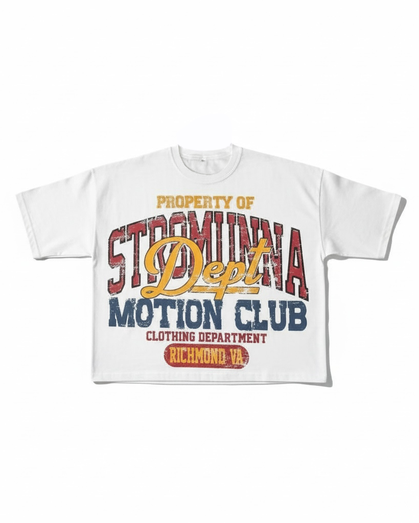 Oversized Motion club tees