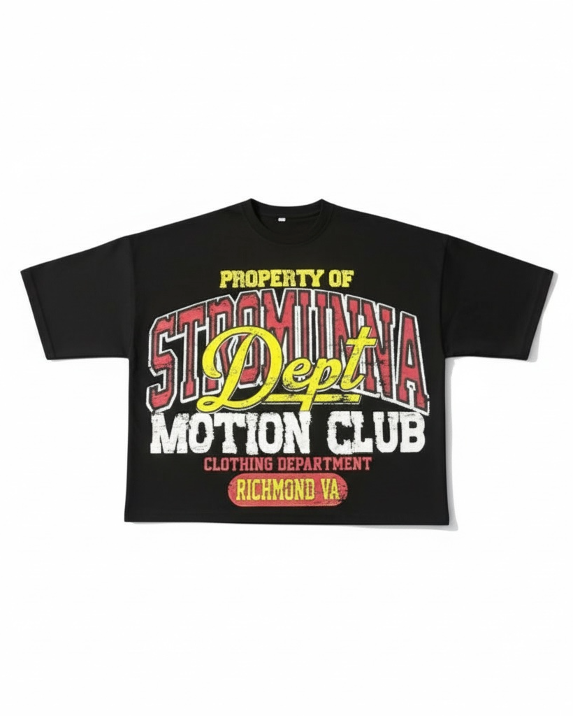 Oversized Motion club tees